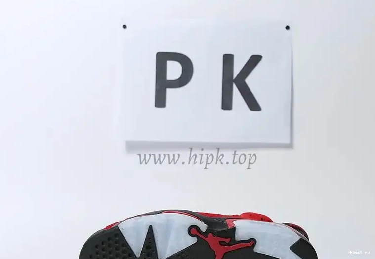 GOD Black READY 6 RETAIL Retro Jordan TO Red MATERIALS PK SHIP 0506